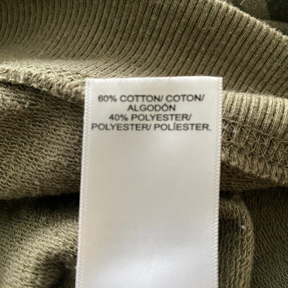 Lucky BRAND Camo Sweatshirt Women SP Small Petite - Picture 4 of 5